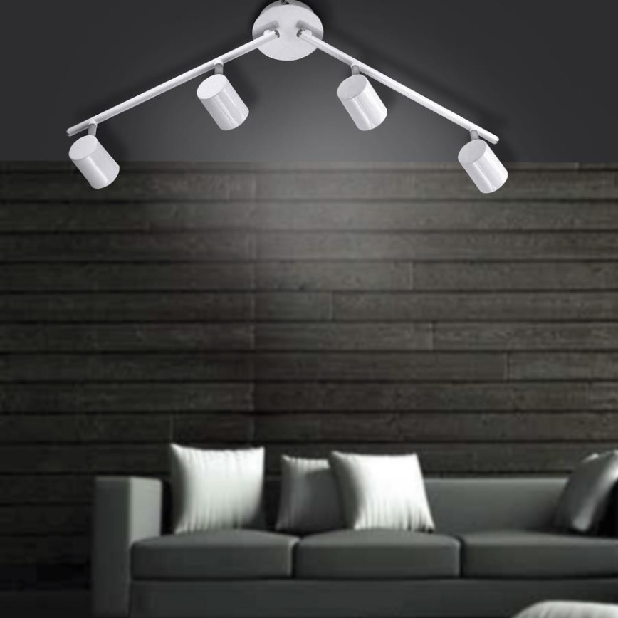 Leuchten Direkt 11944-16 - LED spotlight  TARIK 4xGU10/5W/230V vit 