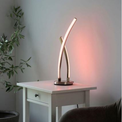 Leuchten Direkt 11991-55 - LED RGB ljusreglerad bordslampa  SWING LED/9,5W/230V 2700-5000K + fjärrkontroll 