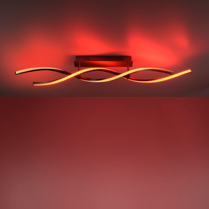 Leuchten Direkt 11993-55 - LED RGB ljusreglerad fastsatt Ljuskrona  SWING 2xLED/8,5W/230V 2700-5000K + fjärrkontroll 