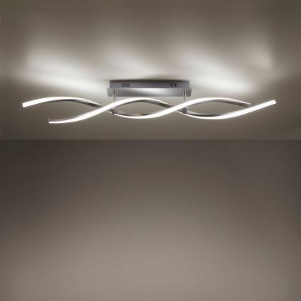 Leuchten Direkt 11993-55 - LED RGB ljusreglerad fastsatt Ljuskrona  SWING 2xLED/8,5W/230V 2700-5000K + fjärrkontroll 