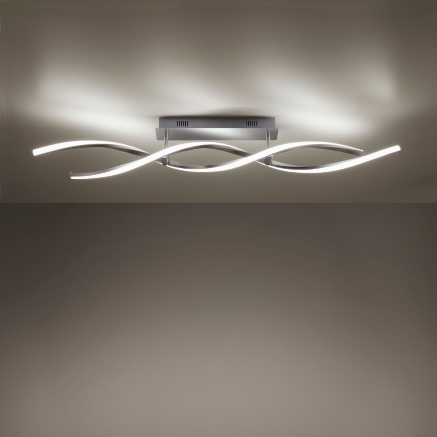 Leuchten Direkt 11993-55 - LED RGB ljusreglerad fastsatt Ljuskrona  SWING 2xLED/8,5W/230V 2700-5000K + fjärrkontroll 