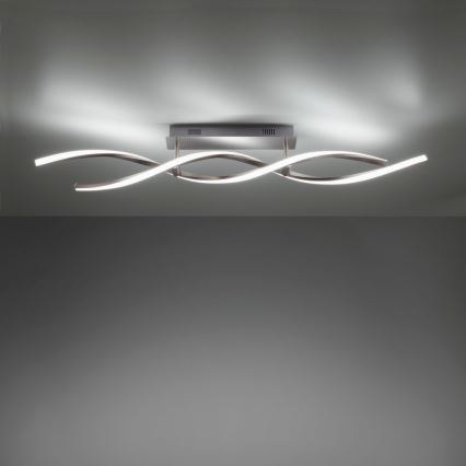 Leuchten Direkt 11993-55 - LED RGB ljusreglerad fastsatt Ljuskrona  SWING 2xLED/8,5W/230V 2700-5000K + fjärrkontroll 