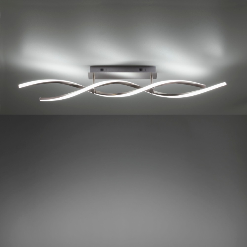 Leuchten Direkt 11993-55 - LED RGB ljusreglerad fastsatt Ljuskrona  SWING 2xLED/8,5W/230V 2700-5000K + fjärrkontroll 