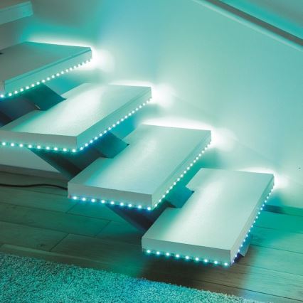 Leuchten Direkt 1210-70-BH - LED RGB ljusreglerad  ljusslinga TEANIA 3m 16,2W/12/230V + fjärrkontroll