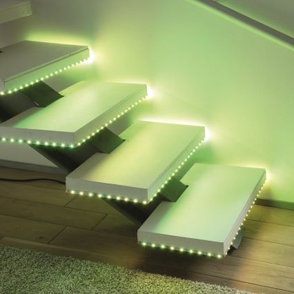 Leuchten Direkt 1210-70-BH - LED RGB ljusreglerad  ljusslinga TEANIA 3m 16,2W/12/230V + fjärrkontroll