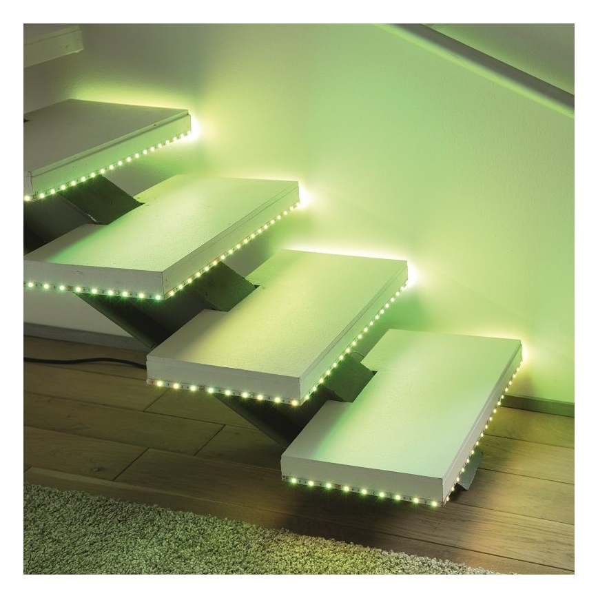 Leuchten Direkt 1210-70-BH - LED RGB ljusreglerad  ljusslinga TEANIA 3m 16,2W/12/230V + fjärrkontroll