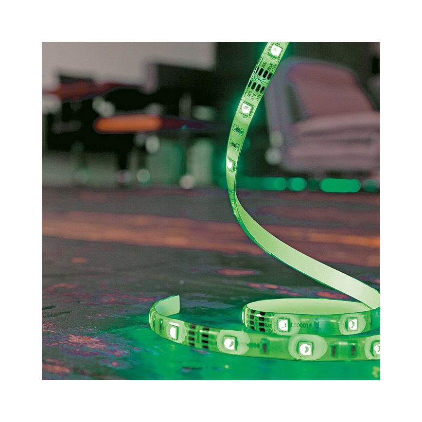 Leuchten Direkt 1210-70-BH - LED RGB ljusreglerad  ljusslinga TEANIA 3m 16,2W/12/230V + fjärrkontroll