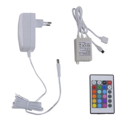 Leuchten Direkt 1210-70-BH - LED RGB ljusreglerad  ljusslinga TEANIA 3m 16,2W/12/230V + fjärrkontroll