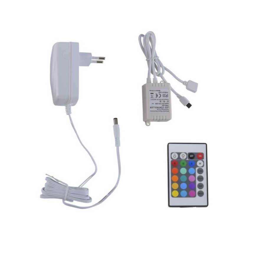 Leuchten Direkt 1210-70-BH - LED RGB ljusreglerad  ljusslinga TEANIA 3m 16,2W/12/230V + fjärrkontroll