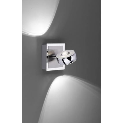 Leuchten Direkt 12471-55 -LED RGBW ljusreglerad vägg spotlight  OPTI LED/6W/230V 2700-5000K + fjärrkontroll