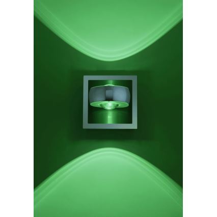 Leuchten Direkt 12471-55 -LED RGBW ljusreglerad vägg spotlight  OPTI LED/6W/230V 2700-5000K + fjärrkontroll