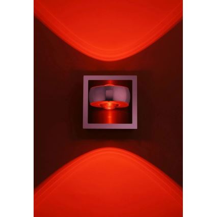 Leuchten Direkt 12471-55 -LED RGBW ljusreglerad vägg spotlight  OPTI LED/6W/230V 2700-5000K + fjärrkontroll