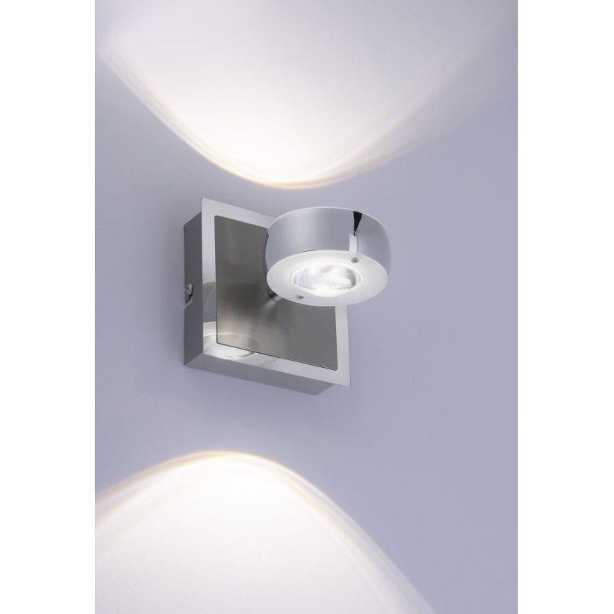 Leuchten Direkt 12471-55 -LED RGBW ljusreglerad vägg spotlight  OPTI LED/6W/230V 2700-5000K + fjärrkontroll