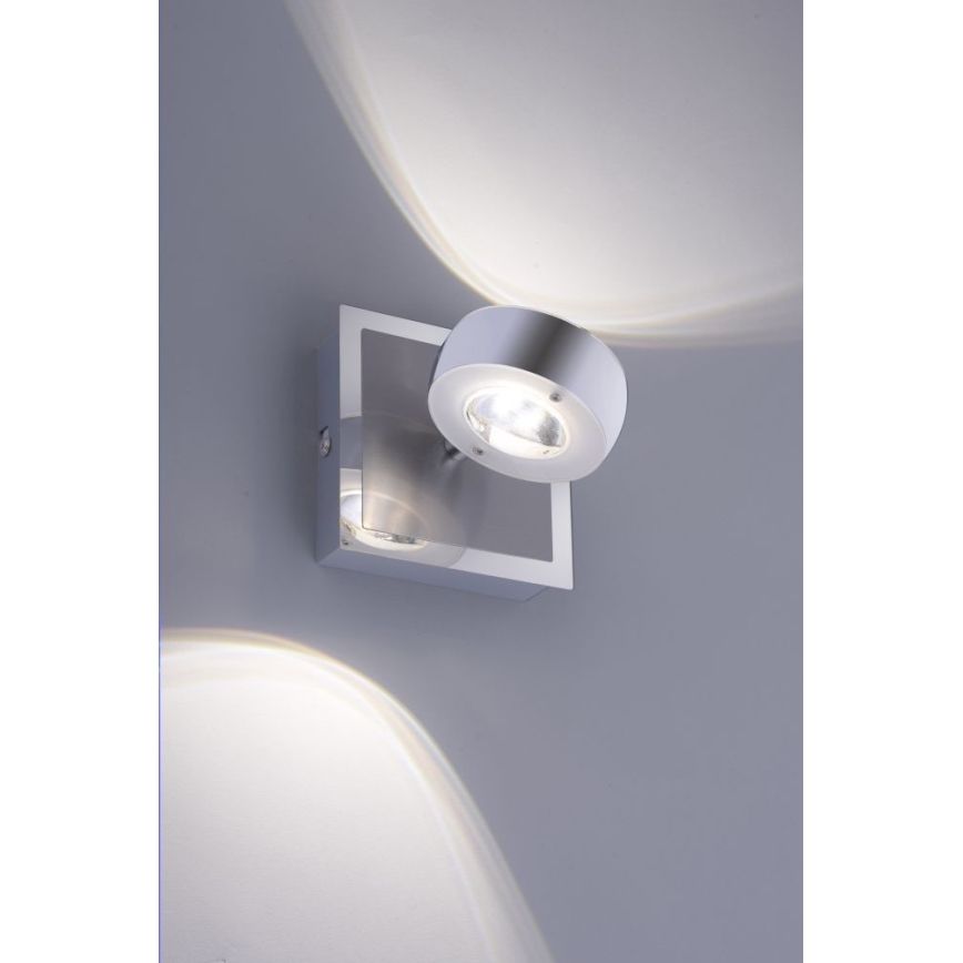 Leuchten Direkt 12471-55 -LED RGBW ljusreglerad vägg spotlight  OPTI LED/6W/230V 2700-5000K + fjärrkontroll
