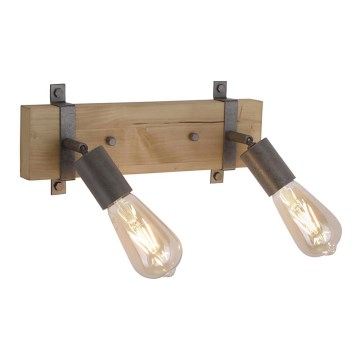 Leuchten Direkt 13472-79 - Väggspotlight SLAT 2xE27/40W/230V