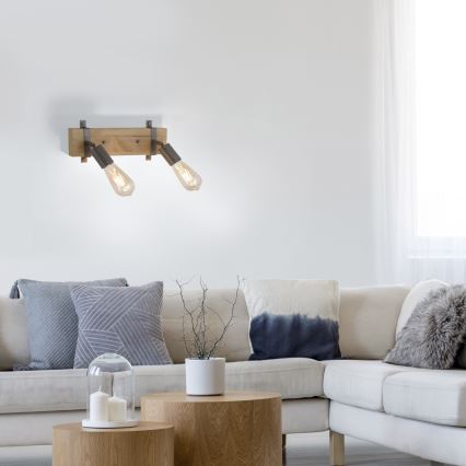 Leuchten Direkt 13472-79 - Väggspotlight SLAT 2xE27/40W/230V