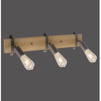 Leuchten Direkt 13473-79 - Väggspotlight SLAT 3xE27/40W/230V