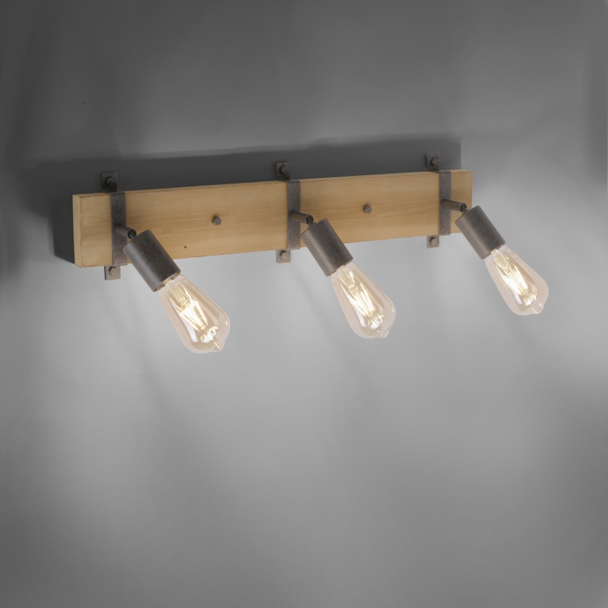 Leuchten Direkt 13473-79 - Väggspotlight SLAT 3xE27/40W/230V