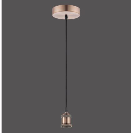 Leuchten Direkt 13570-20 - Ljusskrona med upphängningsrem  DIY 1xE27/60W/230V koppar