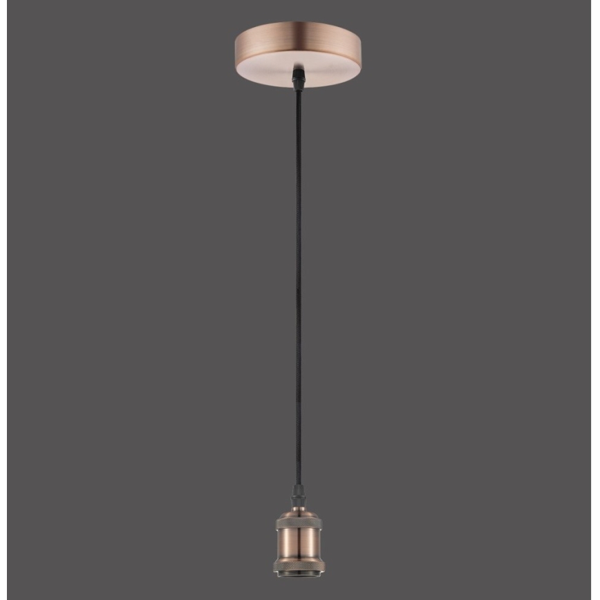 Leuchten Direkt 13570-20 - Ljusskrona med upphängningsrem  DIY 1xE27/60W/230V koppar