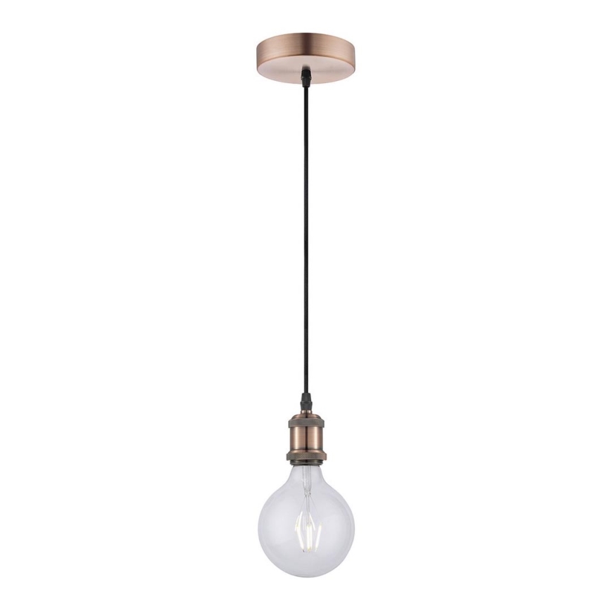 Leuchten Direkt 13570-20 - Ljusskrona med upphängningsrem  DIY 1xE27/60W/230V koppar
