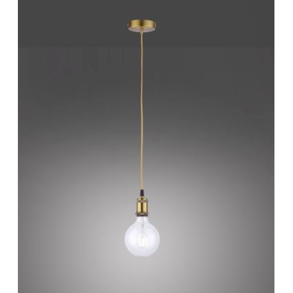 Leuchten Direkt 13570-60 - Ljusskrona med upphängningsrem  DIY 1xE27/60W/230V mässing 