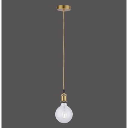Leuchten Direkt 13570-60 - Ljusskrona med upphängningsrem  DIY 1xE27/60W/230V mässing 