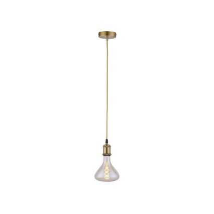 Leuchten Direkt 13570-60 - Ljusskrona med upphängningsrem  DIY 1xE27/60W/230V mässing 