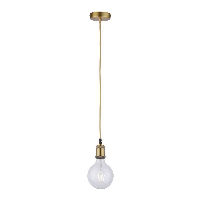 Leuchten Direkt 13570-60 - Ljusskrona med upphängningsrem  DIY 1xE27/60W/230V mässing 