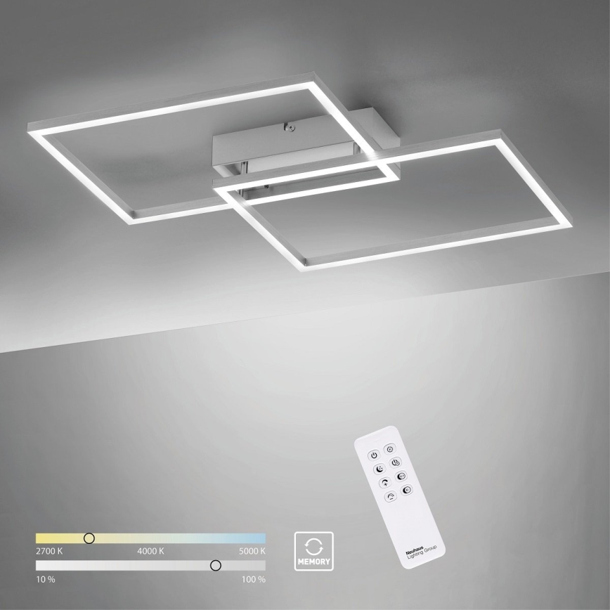 Leuchten Direkt 14018-55 - Dimbar LED-lampakrona IVEN 2xLED/15W/230V