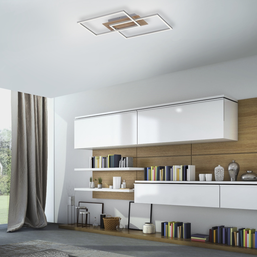 Leuchten Direkt 14018-78 - LED Dimbar taklampa IVEN 2xLED/15W/230V ek + fjärrkontroll