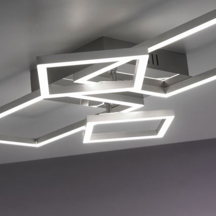 Leuchten Direkt 14030-55 - LED fastsatt Ljuskrona  IVEN 2xLED/12W/230V + 2xLED/5,5W