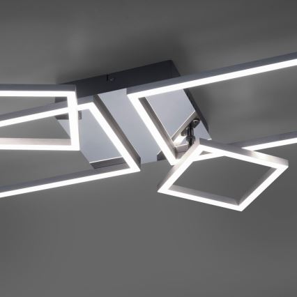 Leuchten Direkt 14030-55 - LED fastsatt Ljuskrona  IVEN 2xLED/12W/230V + 2xLED/5,5W