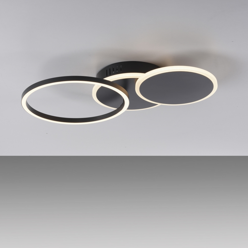 Leuchten Direkt 14116-18 - LED taklampa SEVENT LED/25,5W/230V svart