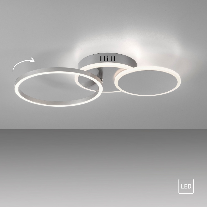 Leuchten Direkt 14116-55 - LED taklampa SEVENT LED/25,5W/230V matt krom