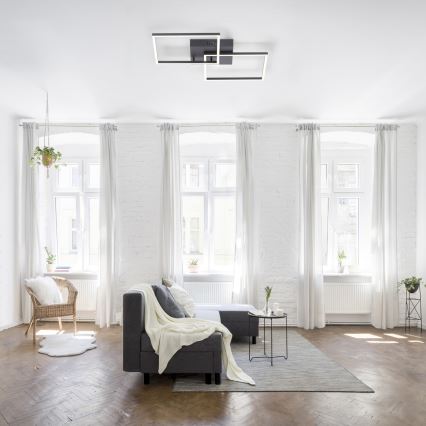 Leuchten Direkt 14141-18 - Dimbar LED-lampa IVEN 2xLED/14W/230V + Fjärrstyrd