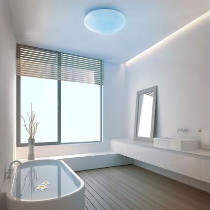 Leuchten Direkt 14241-16 - LEDRGB ljusreglerad taklampa  SKYLER LED/5,6W/230V + fjärrkontroll