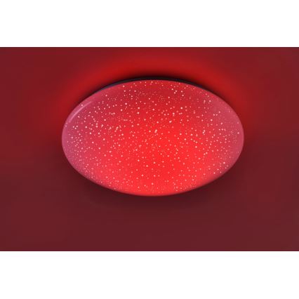 Leuchten Direkt 14242-16 - LEDRGB ljusreglerad taklampa  SKYLER LED/18W/230V + fjärrkontroll 