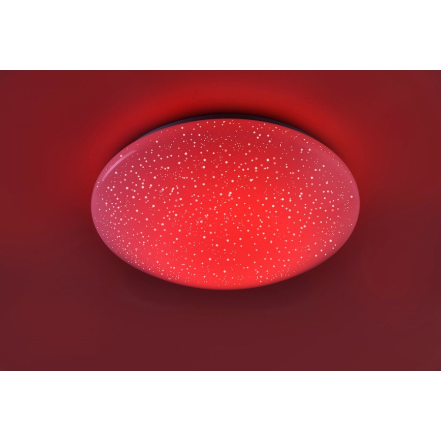 Leuchten Direkt 14242-16 - LEDRGB ljusreglerad taklampa  SKYLER LED/18W/230V + fjärrkontroll 
