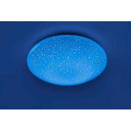 Leuchten Direkt 14242-16 - LEDRGB ljusreglerad taklampa  SKYLER LED/18W/230V + fjärrkontroll 
