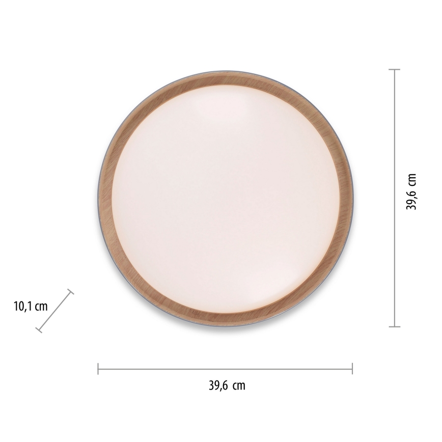 Leuchten Direkt 14347-15 - LED taklampa EMILIA LED/28,8W/230V grå
