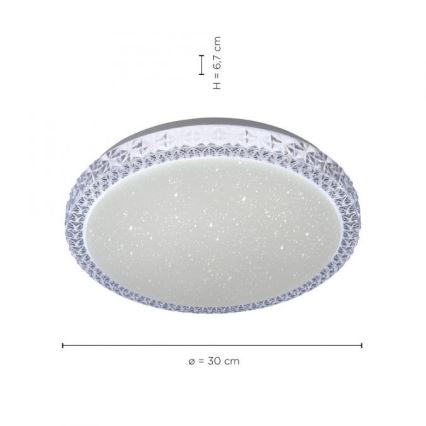 Leuchten Direkt 14370-00 - LED ljusreglerad taklampa  FRIDA LED/12W/230V