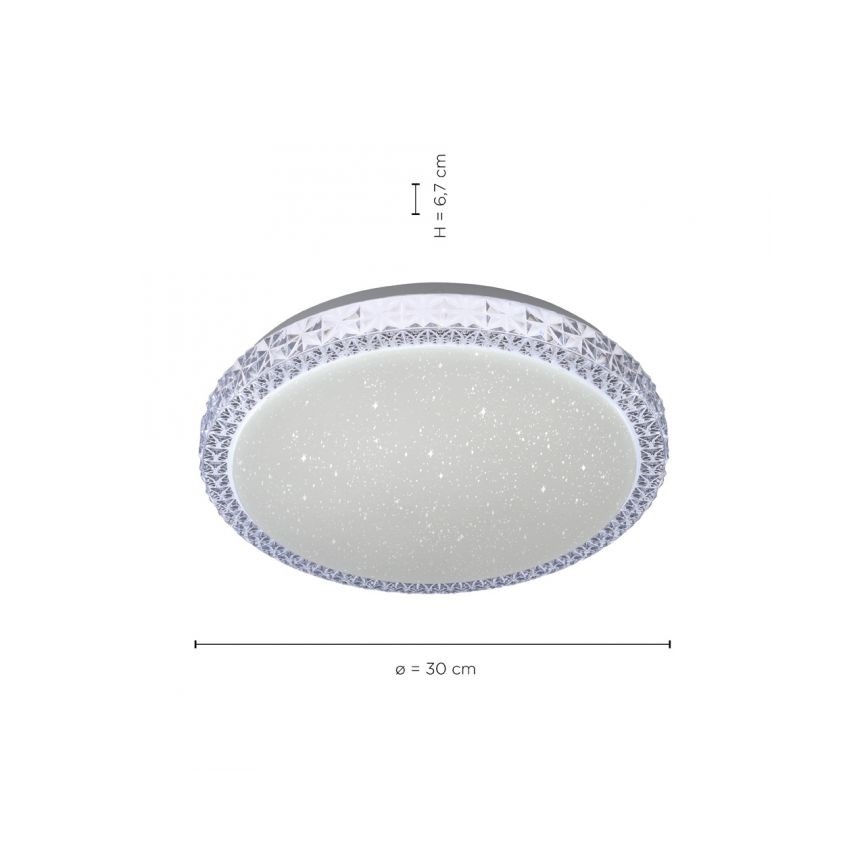 Leuchten Direkt 14370-00 - LED ljusreglerad taklampa  FRIDA LED/12W/230V