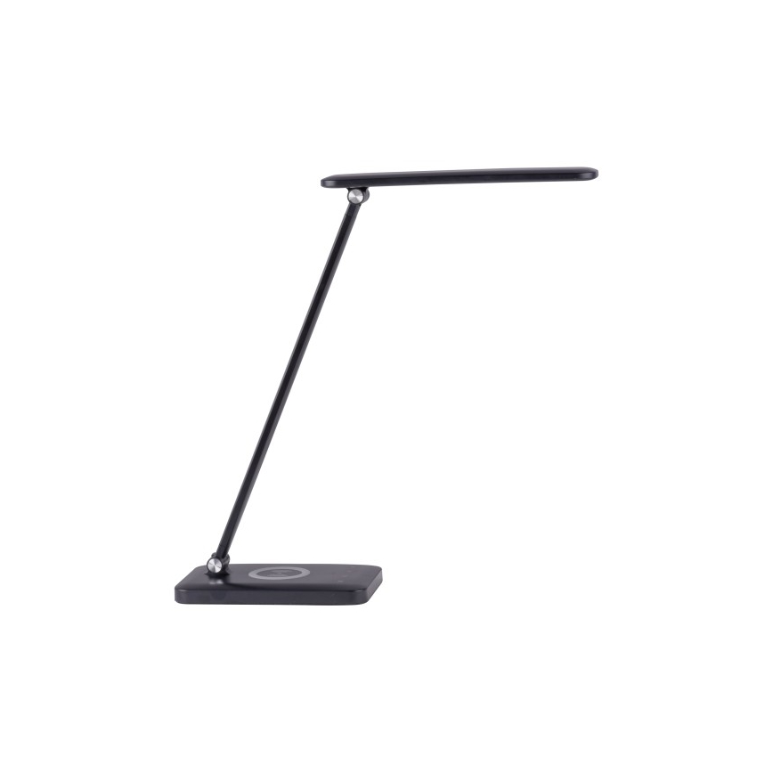 Leuchten Direkt 14415-16 - LED ljusreglerad touch bordslampa  med trådlös laddning  FLORENTINA LED/5W/230V 3000-5000K svart  + USB