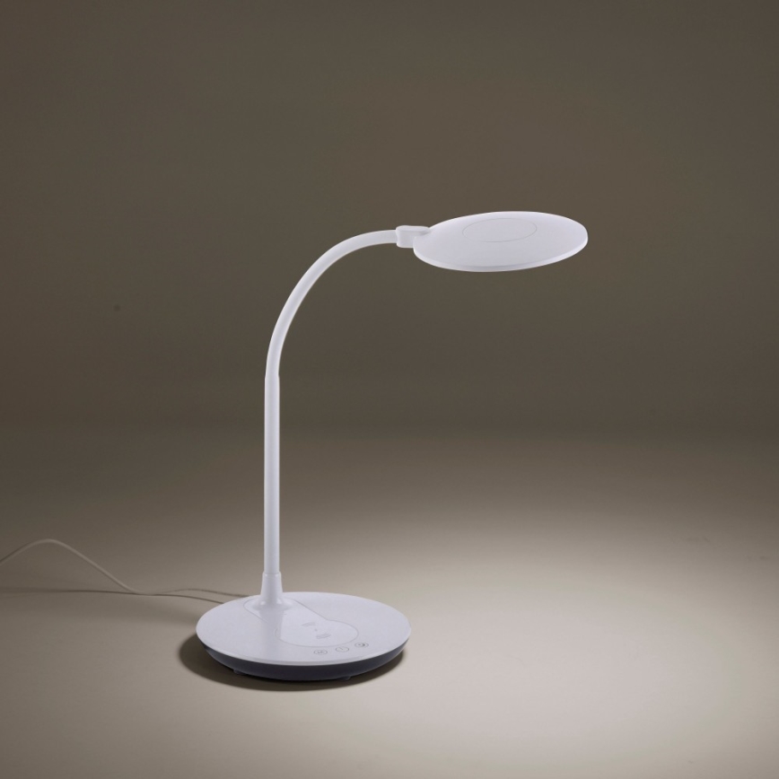 Leuchten Direkt 14416-16 - LED ljusreglerad touch bordslampa  med trådlös laddning  ASTRID LED/5W/230V 3000/4000/5500K + USB