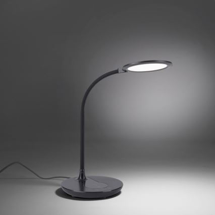 Leuchten Direkt 14416-18 - LED ljusreglerad touch bordslampa  med trådlös laddning  ASTRID LED/5W/230V 3000/4000/5500K + USB