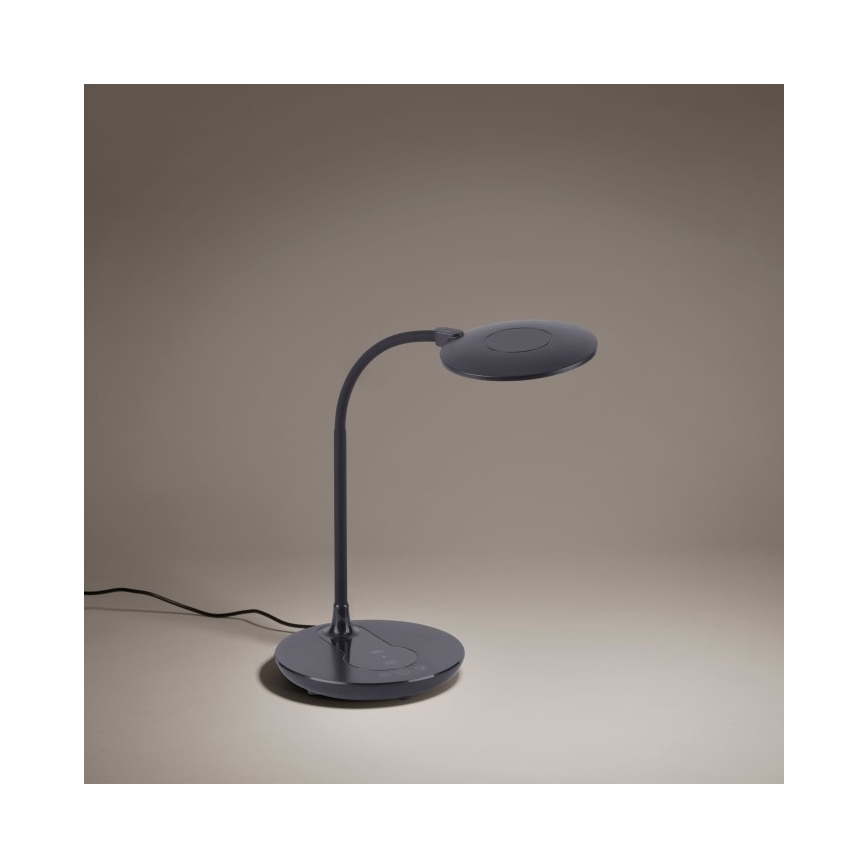 Leuchten Direkt 14416-18 - LED ljusreglerad touch bordslampa  med trådlös laddning  ASTRID LED/5W/230V 3000/4000/5500K + USB