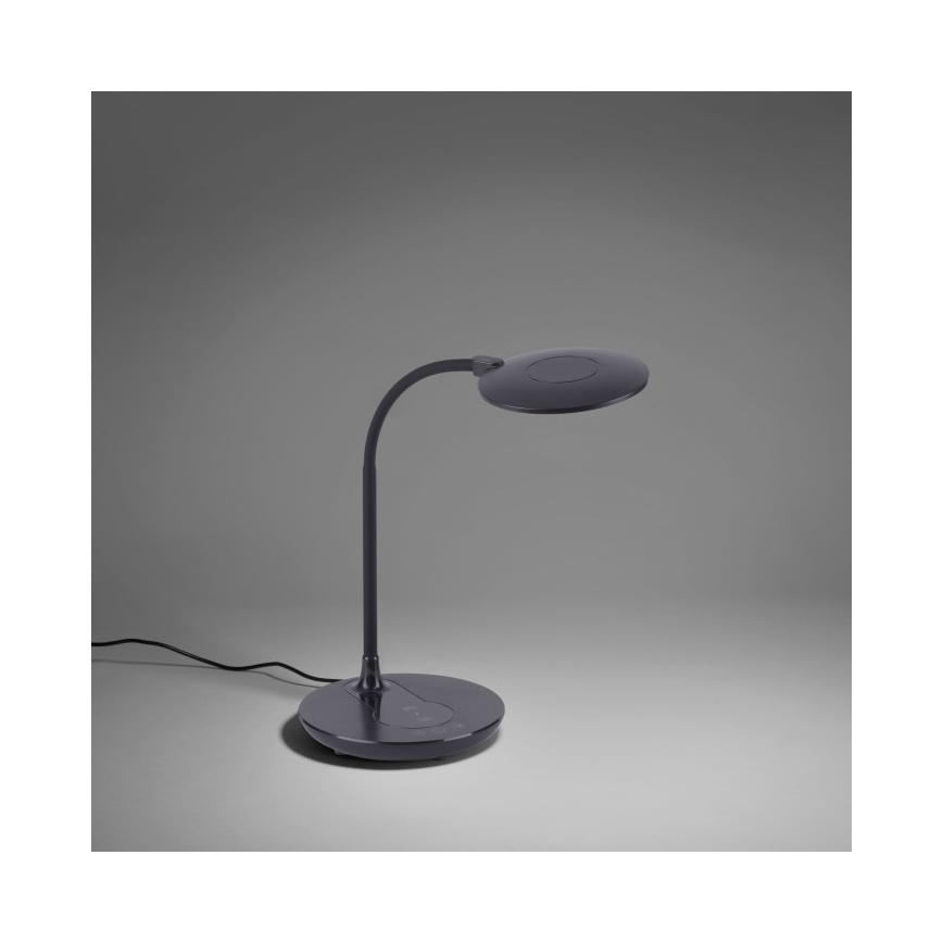 Leuchten Direkt 14416-18 - LED ljusreglerad touch bordslampa  med trådlös laddning  ASTRID LED/5W/230V 3000/4000/5500K + USB