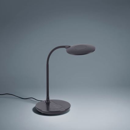 Leuchten Direkt 14416-18 - LED ljusreglerad touch bordslampa  med trådlös laddning  ASTRID LED/5W/230V 3000/4000/5500K + USB