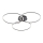 Leuchten Direkt 14539-18 - LED Dimbar belysning IVANKA 3xLED/12W/230V